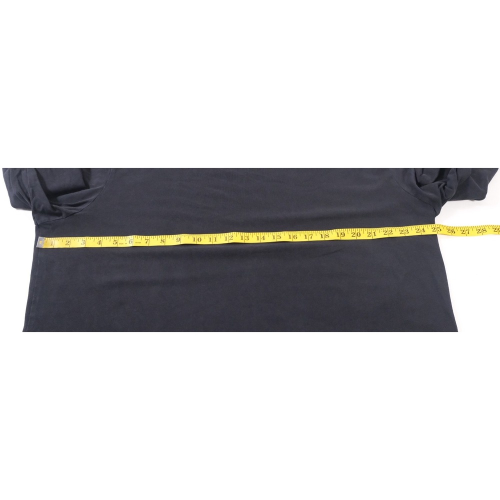 Cremieux Shirt Mens XL Black Long Sleeve Crewneck Cotton Blend Logo Casual Top - Picture 3 of 6